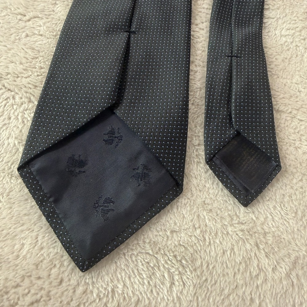 Brooks Brothers Mens Necktie Navy Blue Polka Dot 58x3.5 Classic Silk Office Tie - Picture 3 of 7